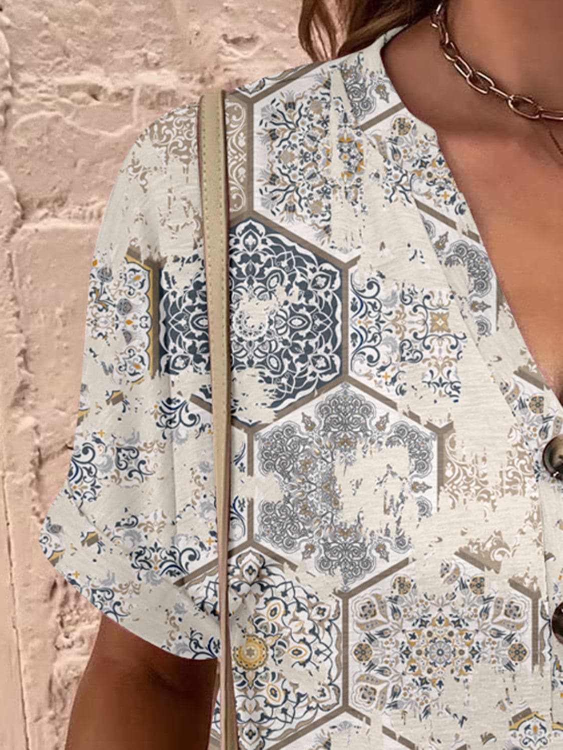 Chic sheer short sleeve blouse - Love Salve